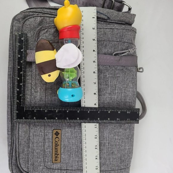 Columbia Diaper Bag Vista Hills Grey w Thermal Bottle Pocket & Removeable Pad - Picture 11 of 12